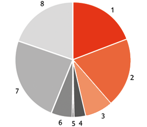 Shareholder structure by voting rights