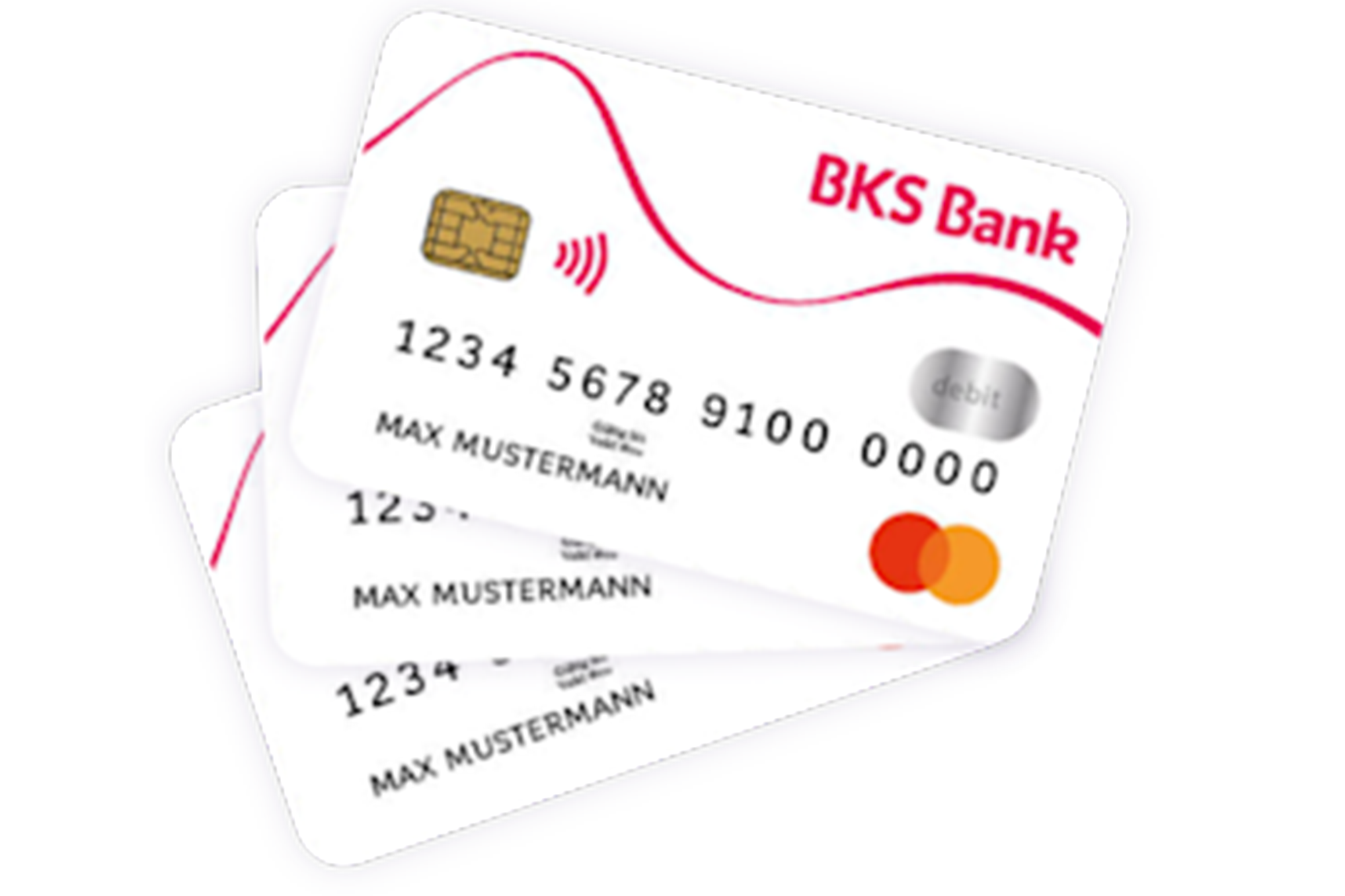 Tri BKS debetne kartice 